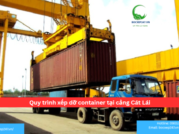Quy trình xếp dỡ container tại cảng Cát Lái