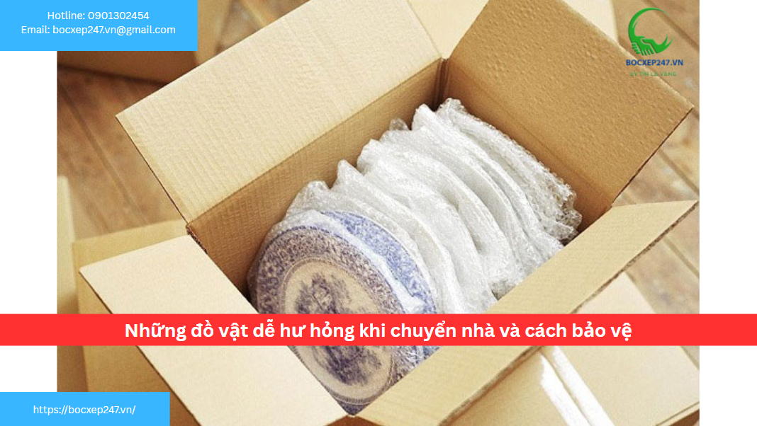 Đóng gói đồ dễ vỡ cẩn thận