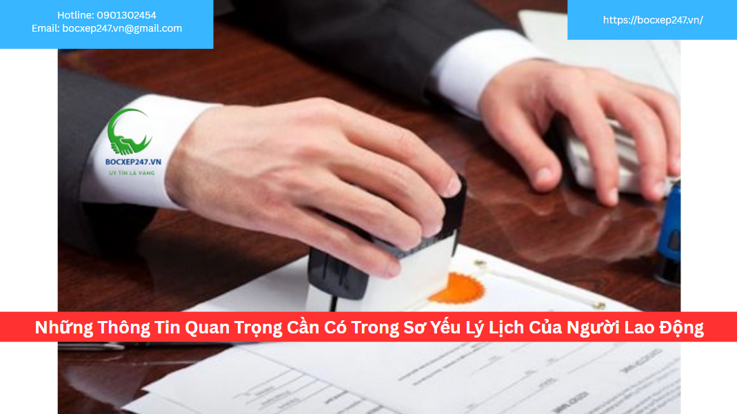 Những Thông Tin Quan Trọng Cần Có Trong Sơ Yếu Lý Lịch Của Người Lao Động