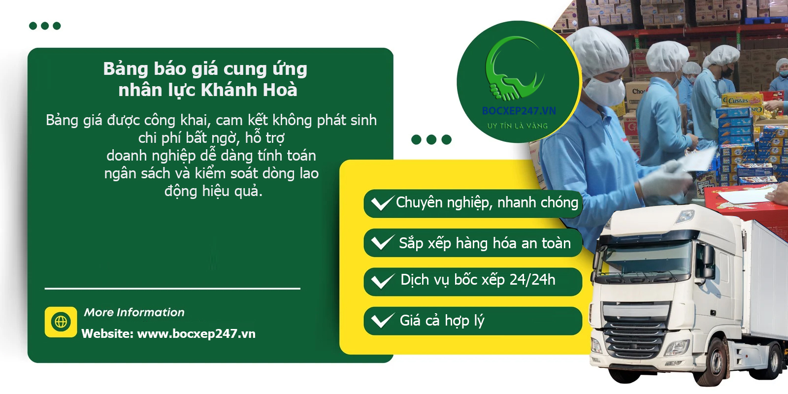 Bảng báo giá cung ứng nhân lực Khánh Hoà