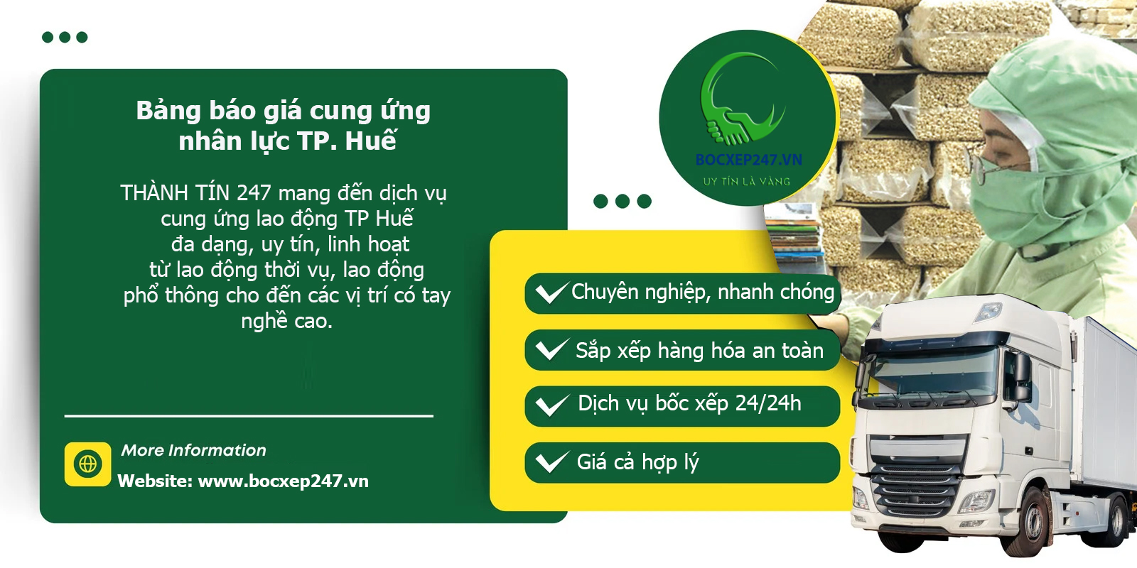 Bảng báo giá cung ứng nhân lực TP. Huế