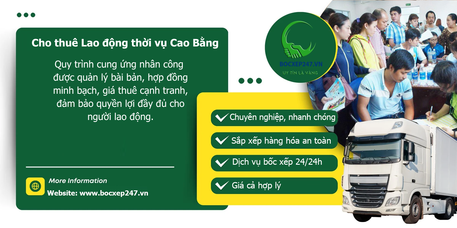Cho thuê Lao động thời vụ Cao Bằng