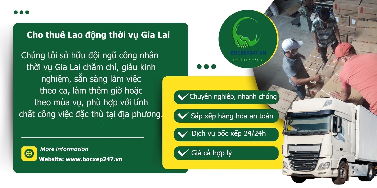 Cho thuê Lao động thời vụ Gia Lai