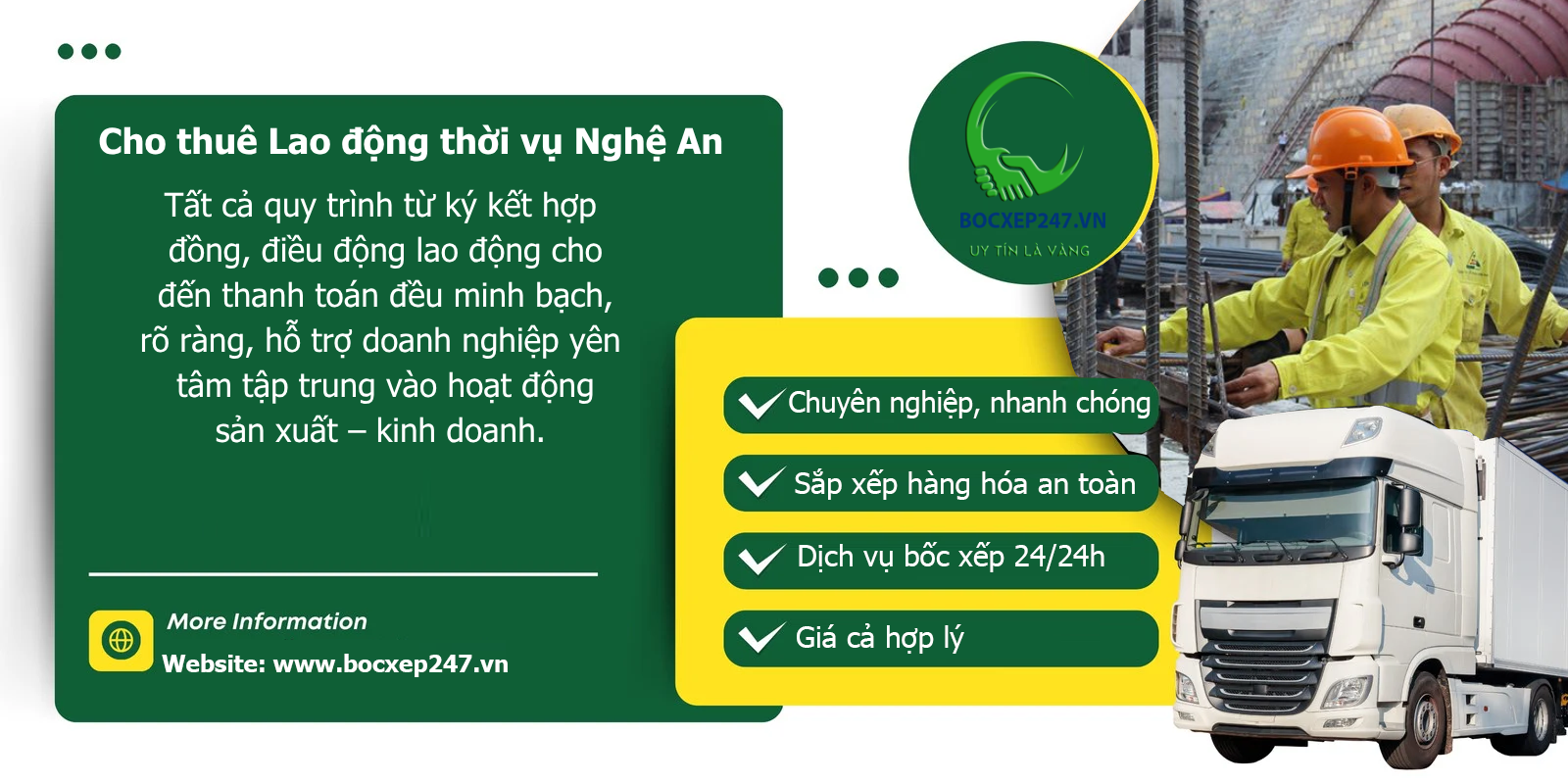 Cho thuê Lao động thời vụ Nghệ An