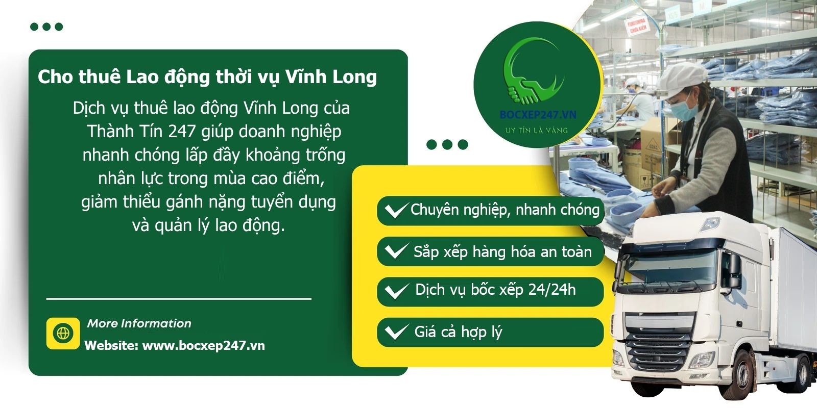 Cho thuê Lao động thời vụ Vĩnh Long