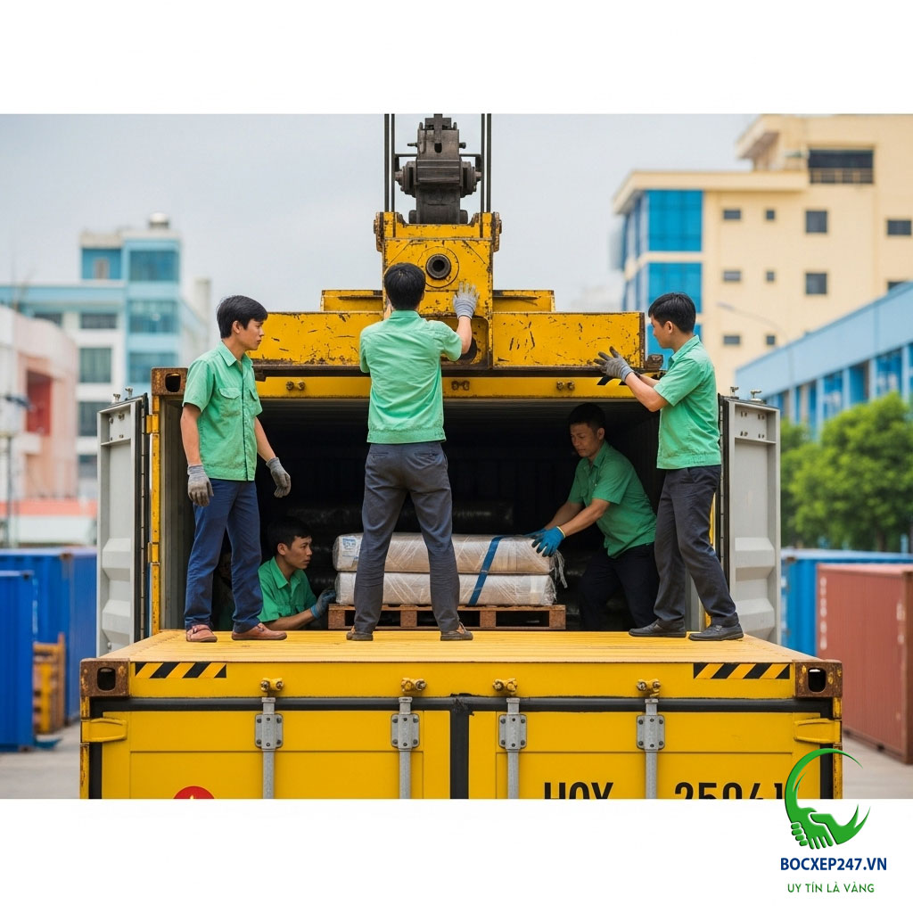 Bốc Hàng Container Khu Công Nghiệp