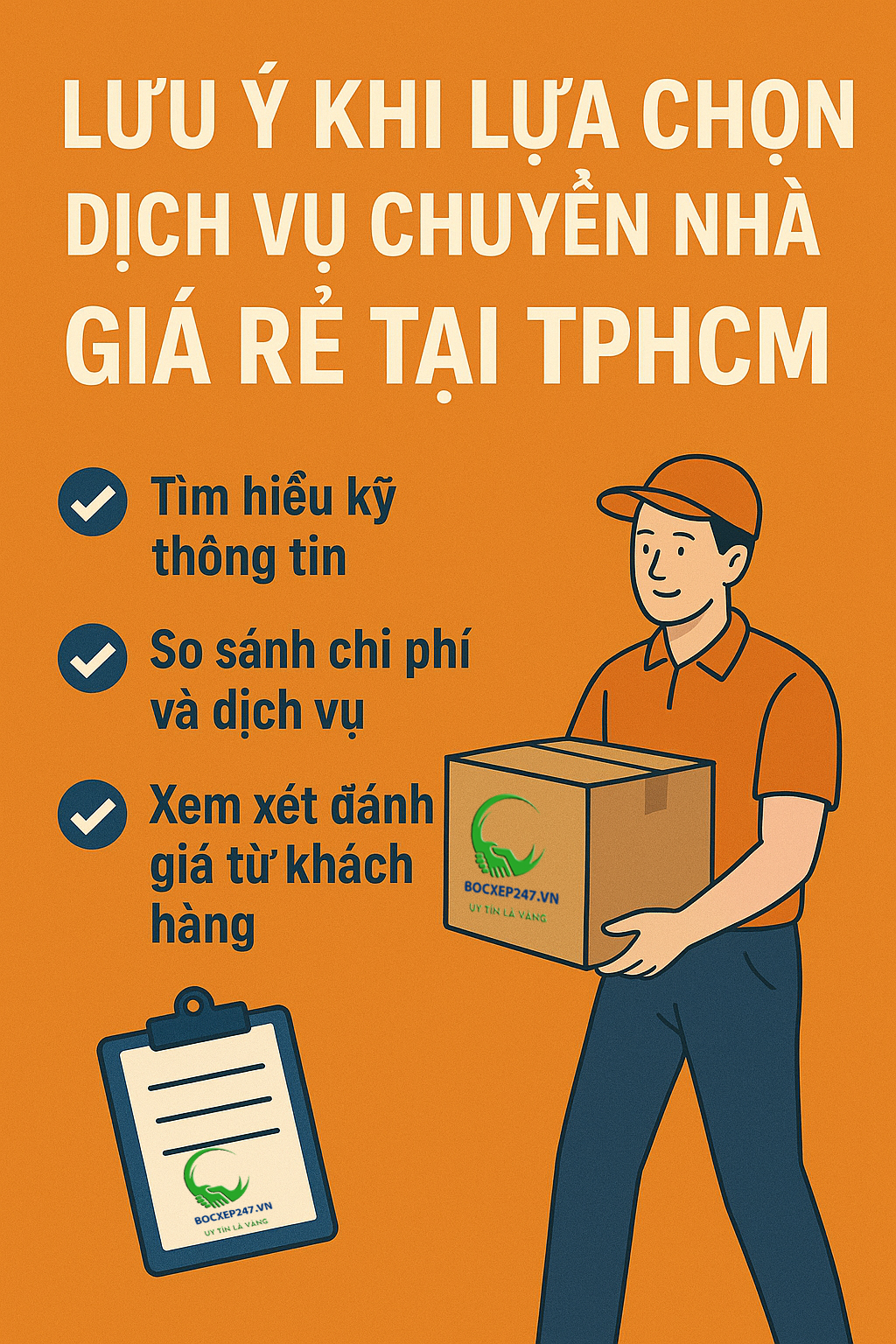 Lưu ý khi lựa chọn dịch vụ chuyển nhà giá rẻ tại TPHCM