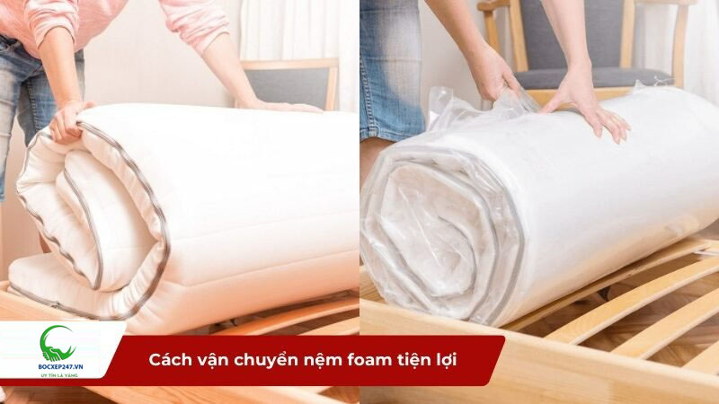 Cách vận chuyển nệm foam tiện lợi