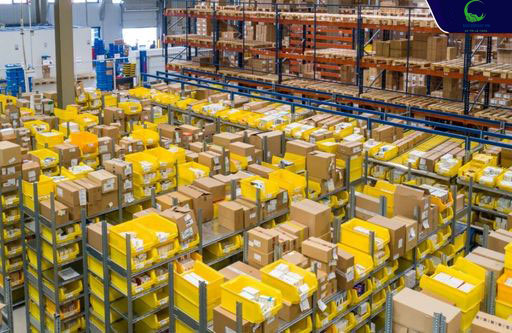 Hàng hóa trong kho trung chuyển