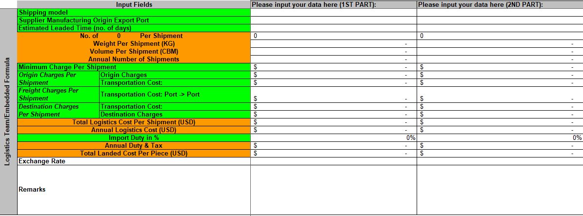 Tính toán Landed Cost sử dụng máy tính