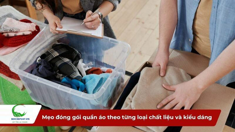 Mẹo đóng gói quần áo theo từng loại chất liệu và kiểu dáng cụ thể