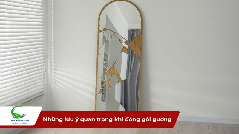Những lưu ý quan trọng khi đóng gói gương