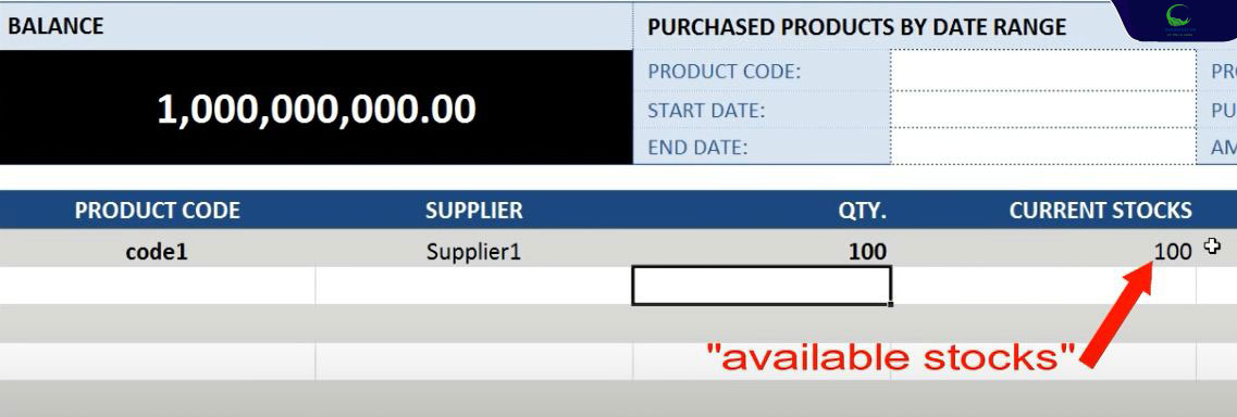 Cập nhật hàng hóa vào kho
