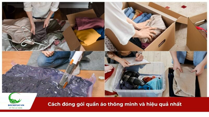 cách đóng gói quần áo chuyên nghiệp