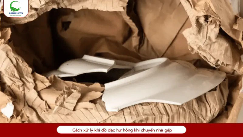 Cách xử lý khi đồ đạc hư hỏng khi chuyển nhà gấp