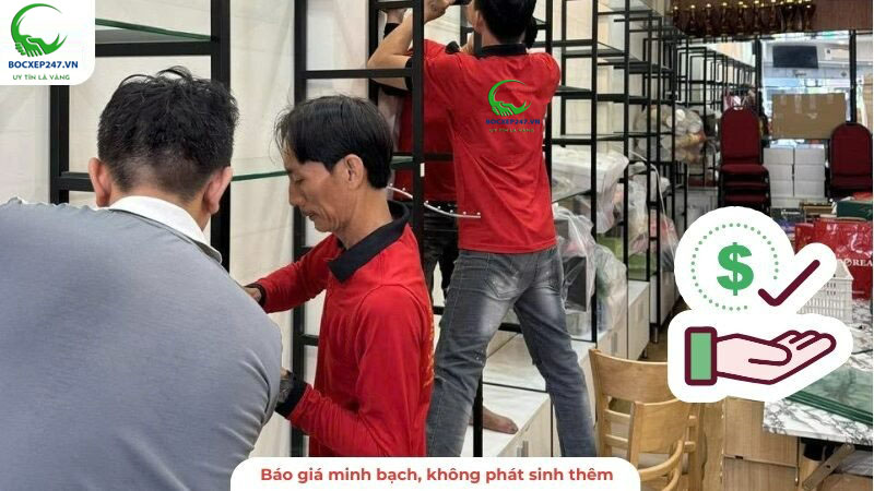 Cam kết báo giá minh bạch không phát sinh thêm chi phí