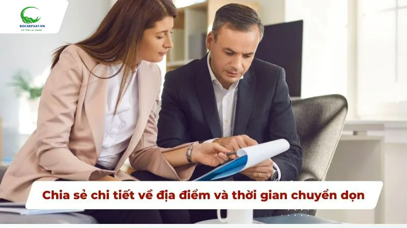 Chia sẻ chi tiết về địa điểm và thời gian chuyển dọn