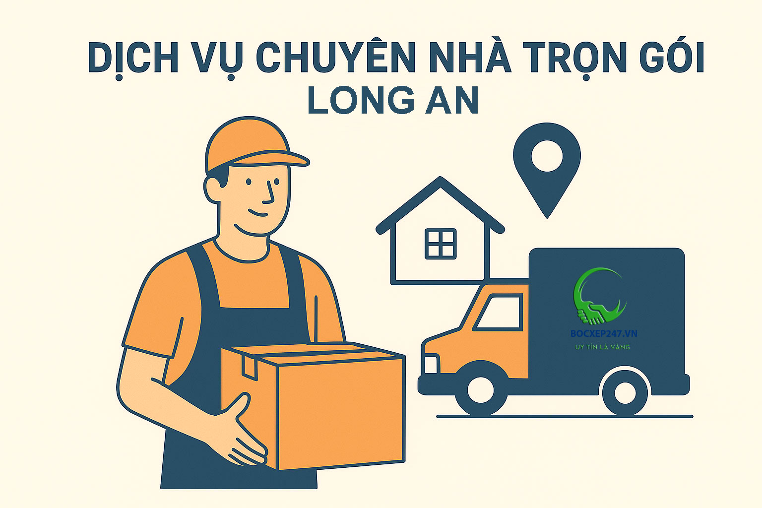 Bảng báo giá dịch vụ chuyển nhà trọn gói Long An - Dịch vụ bốc xếp 247