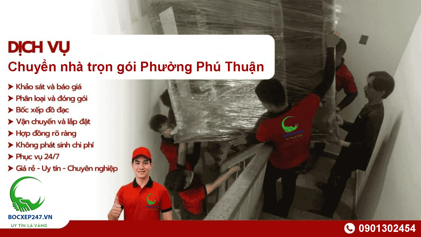 Dịch vụ chuyển nhà trọn gói Phường Phú Thuận