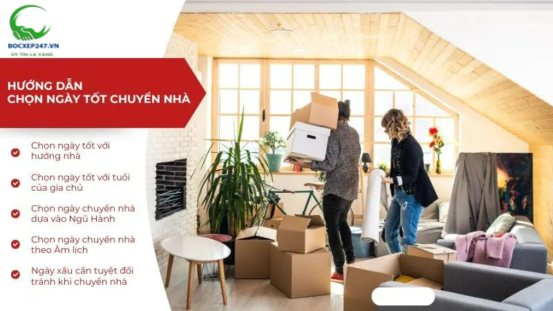 Hướng dẫn chọn ngày tốt chuyển nhà