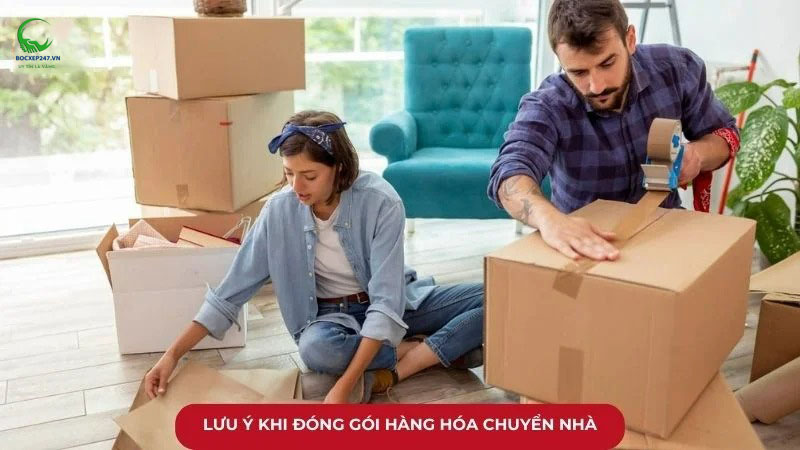 lưu ý khi đóng gói hàng hóa chuyển nhà