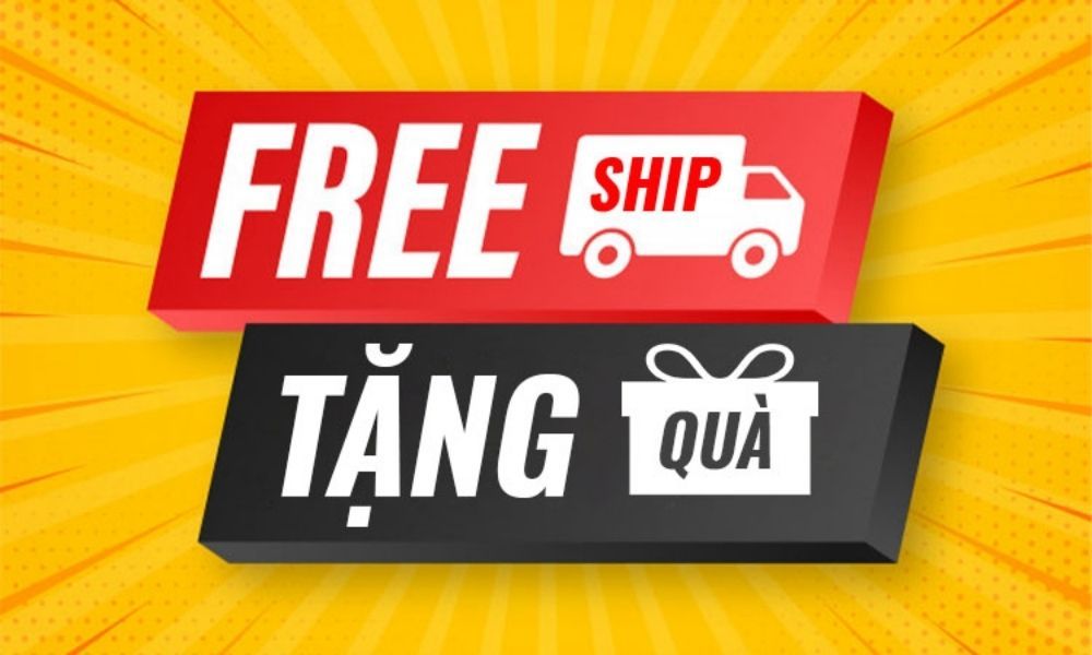 Miễn phí ship hoặc tặng quà giúp thúc đẩy khả năng mua hàng
