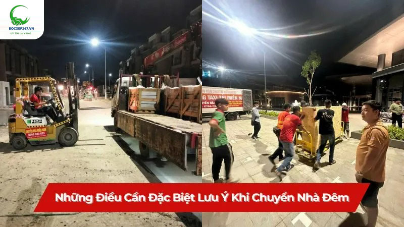 Những điều cần đặc biệt lưu ý khi chuyển nhà đêm