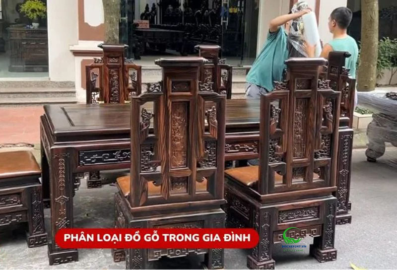 Phân loại đồ gỗ trong gia đình
