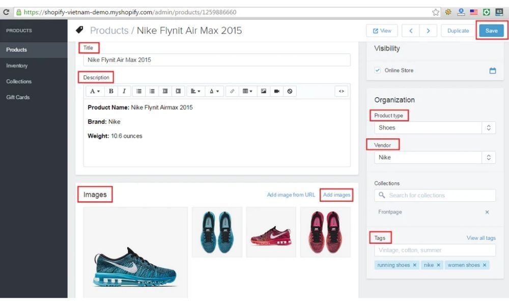 Thêm thông tin sản phẩm