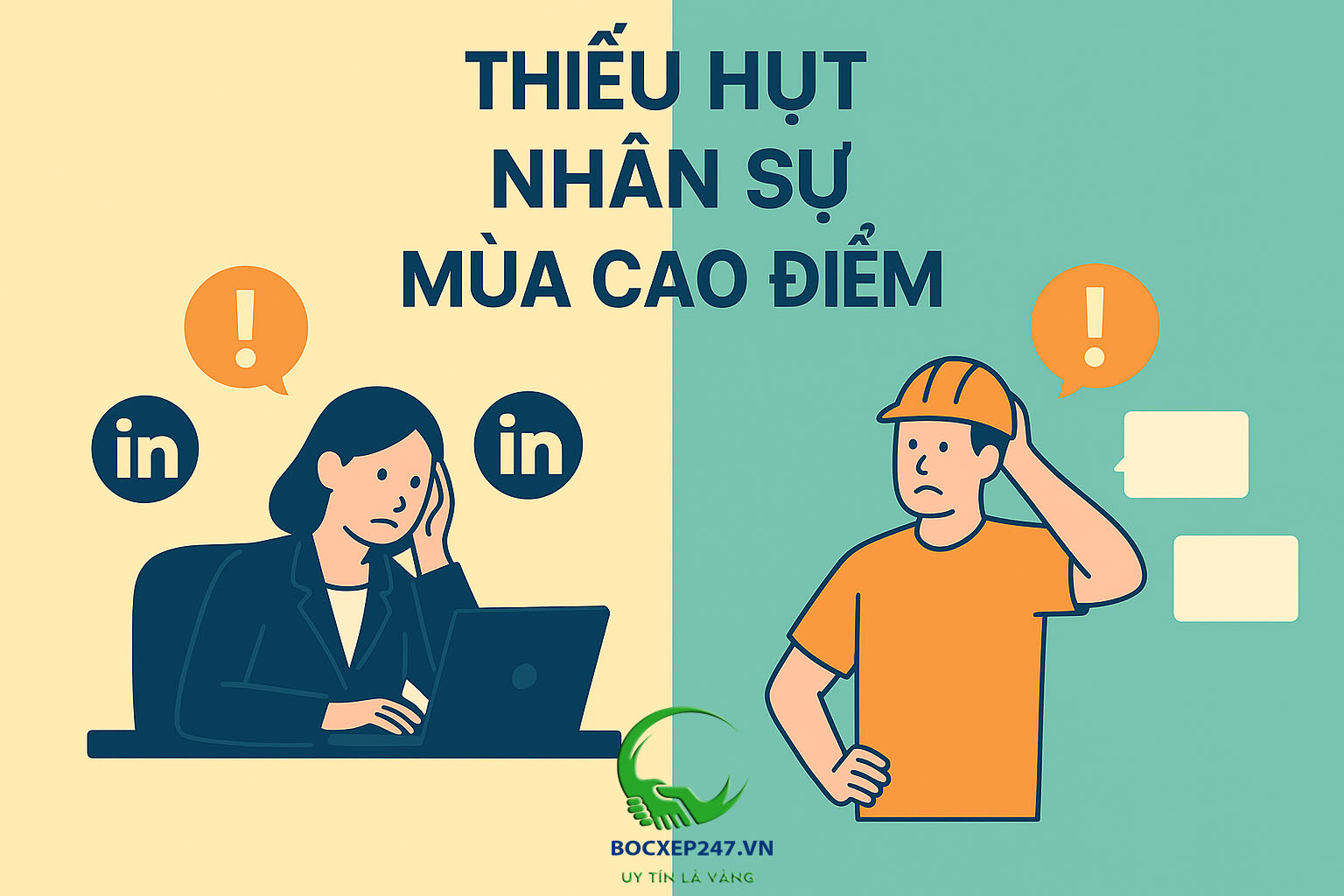 Thiếu hụt nhân sự mùa cao điểm – Giải pháp từ Dịch Vụ Bốc Xếp 247